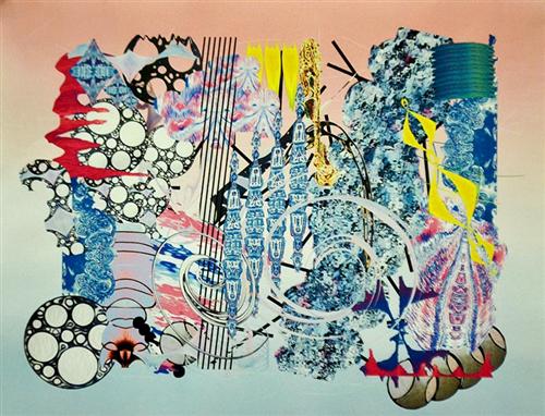 Photomontage inspired by Frank Stella 
